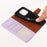 For iPhone 14 Pro Case RFID Blocking PU Leather Wallet Flip Phone Cover with Wrist Strap - Lavender Purple - 5