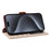 For iPhone 16 Plus Case RFID Blocking PU Leather Wallet Flip Phone Cover with Wrist Strap - Apricot - 3