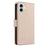 For iPhone 16 Plus Case RFID Blocking PU Leather Wallet Flip Phone Cover with Wrist Strap - Apricot - 7