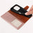For iPhone 16 Pro Case RFID Blocking PU Leather Wallet Flip Phone Cover with Wrist Strap - Rose Gold - 5