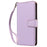 For iPhone 16 Case RFID Blocking PU Leather Wallet Flip Phone Cover with Wrist Strap - Lavender Purple - 6
