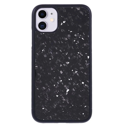 For iPhone 11 Magnetic Case Forged Texture Aramid Fiber+TPU Anti-Slip Phone Cover - Silver - 1