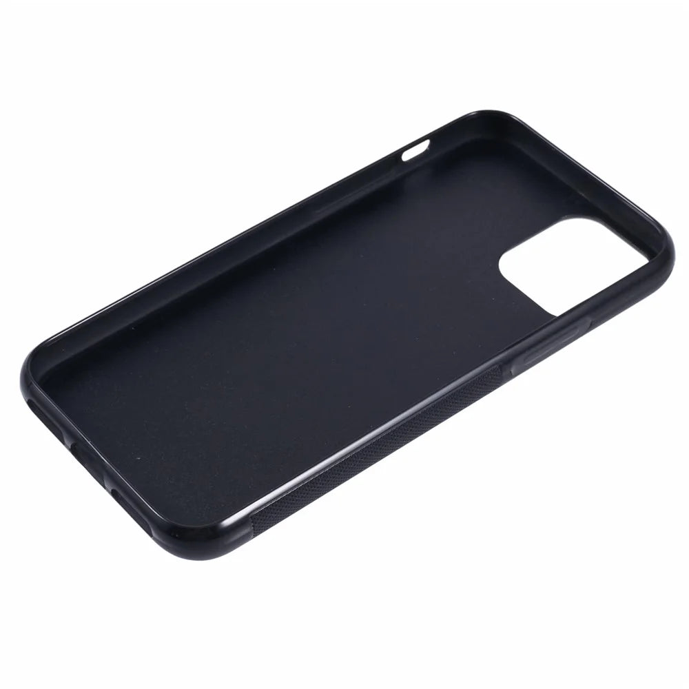 For iPhone 11 Pro Magnetic Case Forged Texture Aramid Fiber+TPU Anti-Slip Phone Cover - Black - 5