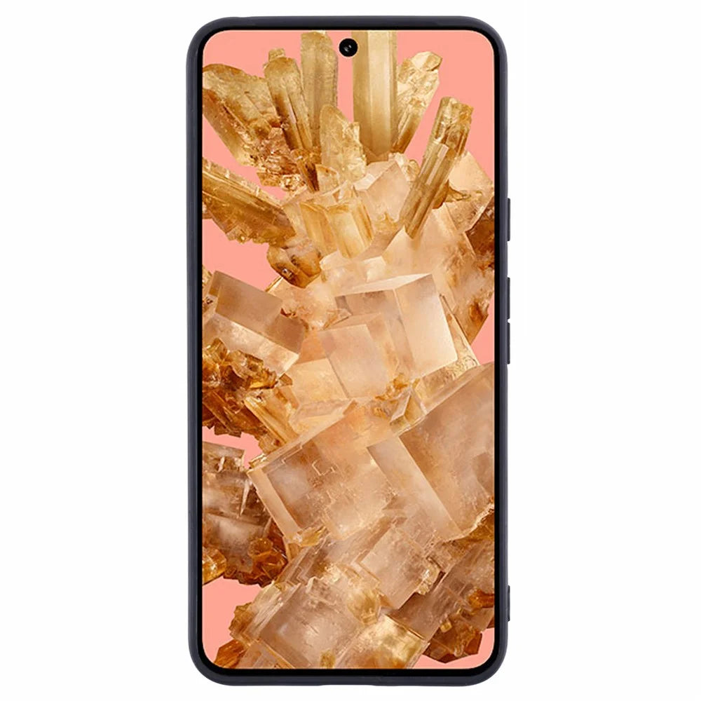 SUTENI H17 For Google Pixel 8a Magnetic Case Card Holder Kickstand Phone Cover - Brown - 4
