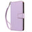 For Samsung Galaxy A16 4G / 5G Case RFID Blocking PU Leather Wallet Flip Phone Cover with Wrist Strap - Lavender Purple - 7