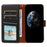 For Samsung Galaxy S24 Case RFID Blocking PU Leather Wallet Flip Phone Cover with Wrist Strap - Black - 2