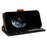 For Samsung Galaxy S24 Case RFID Blocking PU Leather Wallet Flip Phone Cover with Wrist Strap - Black - 3