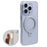 For iPhone 16 Pro Case Magnetic Kickstand PC+TPU Clear Phone Cover with Camera Control Button - 1