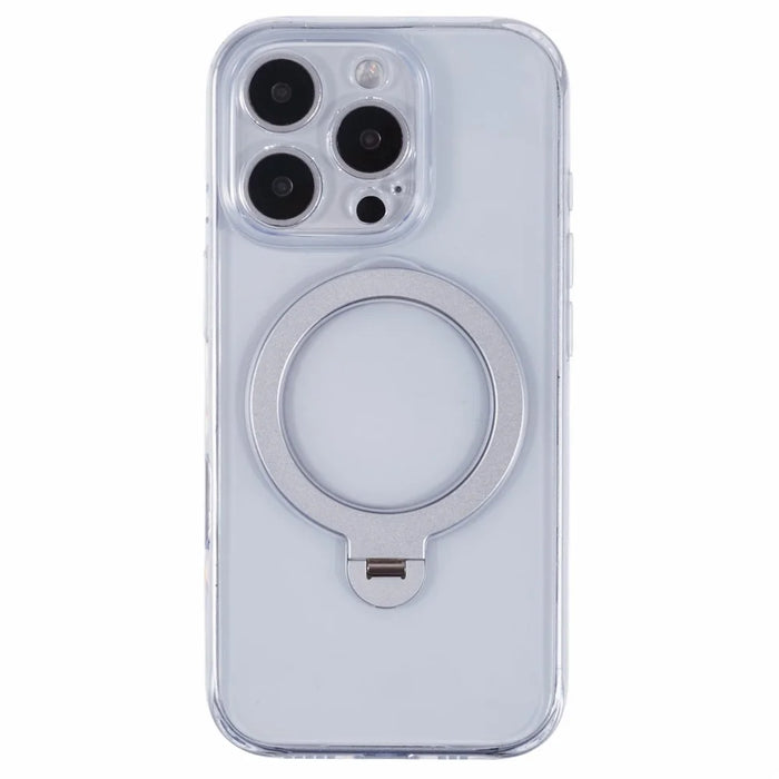 For iPhone 16 Pro Case Magnetic Kickstand PC+TPU Clear Phone Cover with Camera Control Button - 3