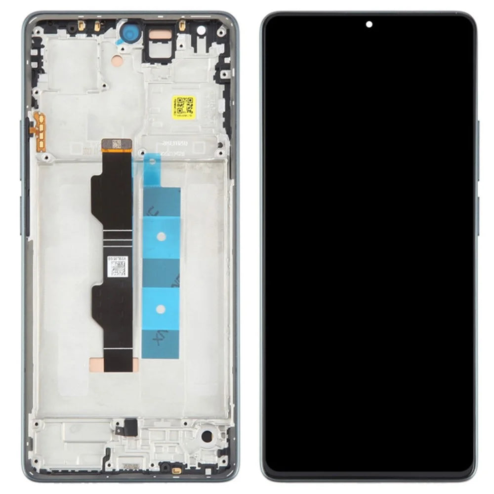 For Xiaomi Redmi Note 13 Pro 4G / Poco M6 Pro 4G Grade C OLED Screen and Digitizer Assembly + Frame Spare Part (Without Logo) - Green - 1