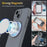 For iPhone 13 Case Compatible with MagSafe Metal Kickstand PC + Silicone Phone Cover - Grey - 3