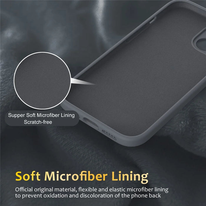 For iPhone 13 Case Compatible with MagSafe Metal Kickstand PC + Silicone Phone Cover - Grey - 4