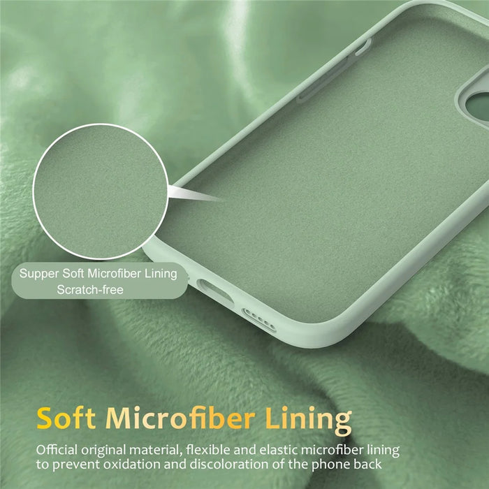 For iPhone 15 Case Compatible with MagSafe Rotating Metal Kickstand PC + Silicone Phone Cover - Light Green - 5