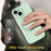 For iPhone 15 Case Compatible with MagSafe Rotating Metal Kickstand PC + Silicone Phone Cover - Light Green - 7