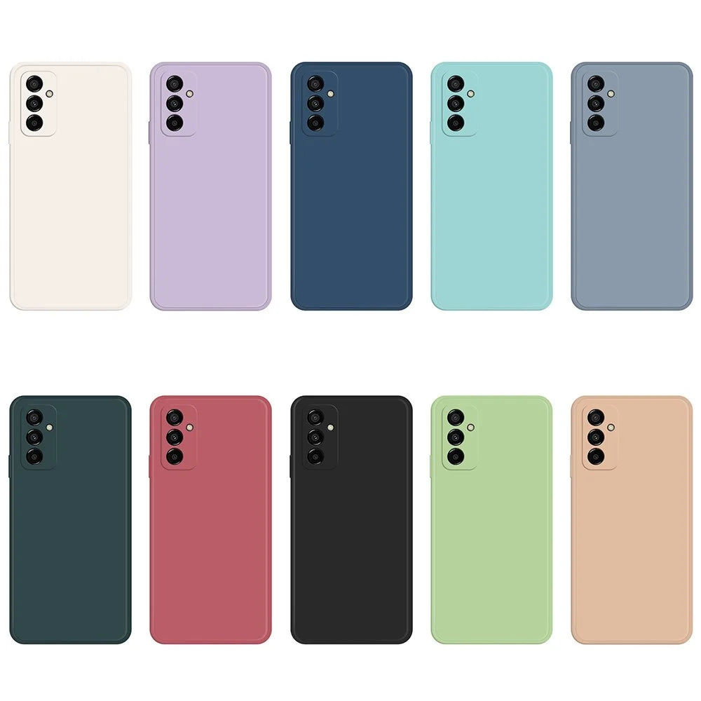 For Samsung Galaxy M23 5G / F23 5G Case Drop Resistant Rubberized TPU Straight Edge Phone Back Cover - Green - 6