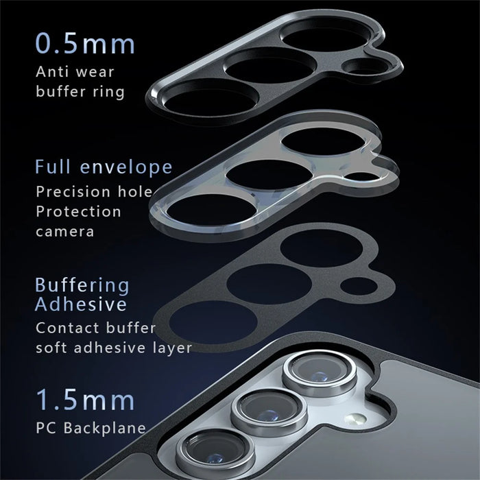 For Samsung Galaxy S24 FE Magnetic Case TPU+PC Matte Phone Cover - 6