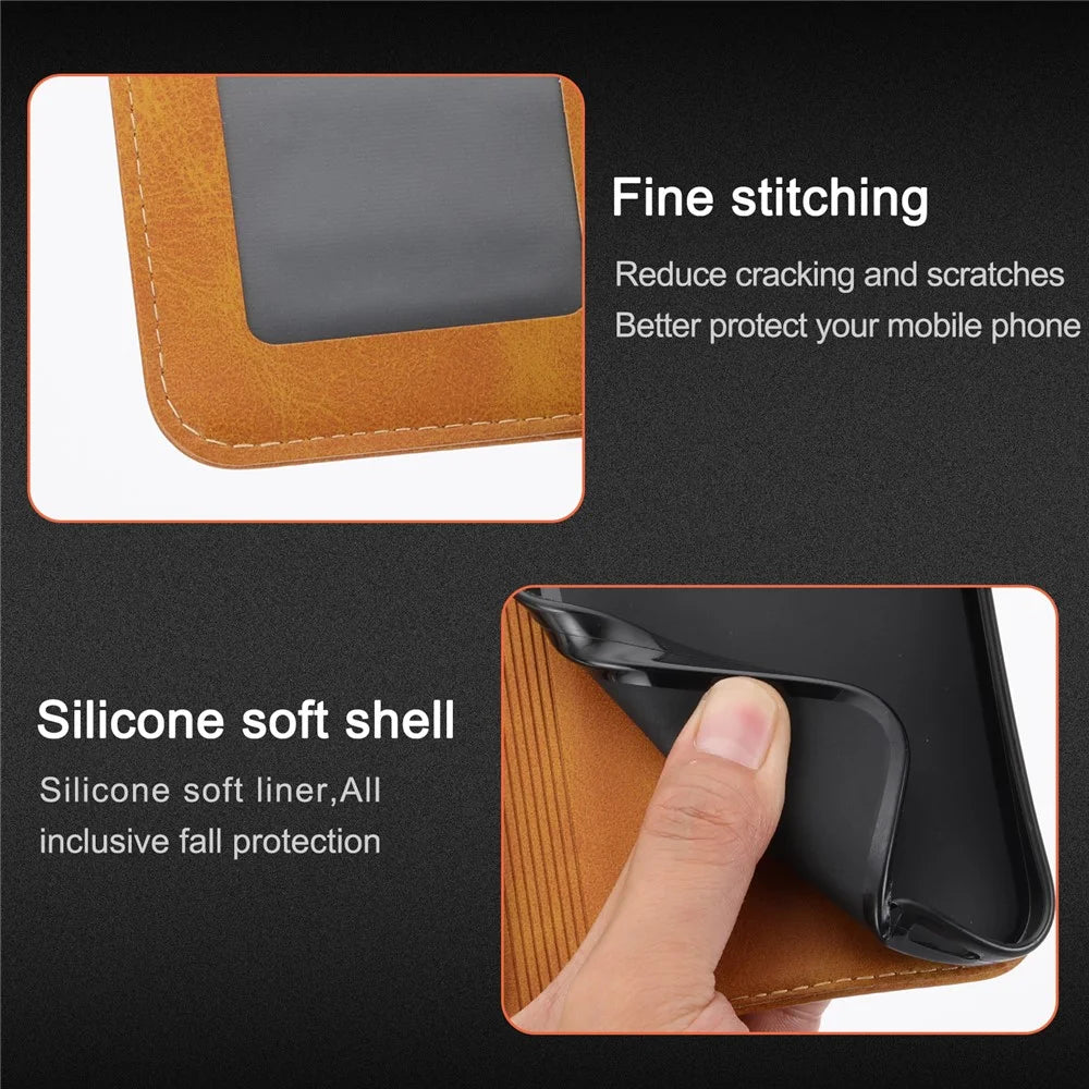 For Samsung Galaxy S25 Ultra Case Happy Cat Pattern Imprinted Leather Wallet Phone Cover - Yellow - 7