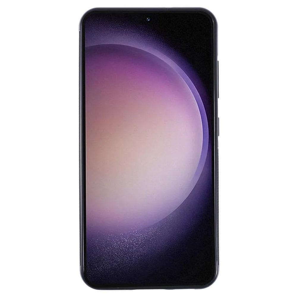 For Samsung Galaxy S23+ Magnetic Case Forged Texture Aramid Fiber+TPU Anti-Slip Phone Cover - Purple - 2