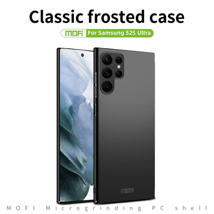 MOFI For Samsung Galaxy S25 Ultra Phone Case  Shield Matte Series Ultra Slim PC Protective Cover - Black - 2