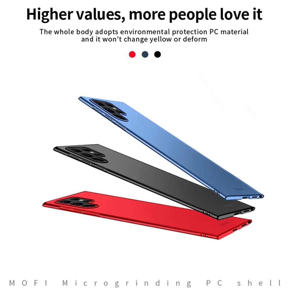MOFI For Samsung Galaxy S25 Ultra Phone Case  Shield Matte Series Ultra Slim PC Protective Cover - Black - 3