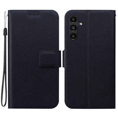 For Samsung Galaxy A15 5G / 4G Case Ultra-Thin PU Leather + TPU Phone Cover with Card Slot - Black - 1