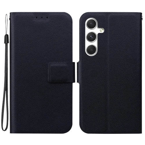 For Samsung Galaxy A16 5G  /  4G Case Ultra-Thin PU Leather + TPU Phone Cover with Card Slot - Black - 1