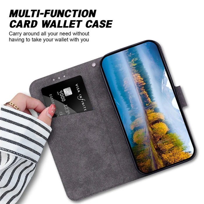 For Samsung Galaxy S24+ Case Ultra-Thin PU Leather + TPU Phone Cover with Card Slot - Black - 2