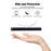 For Samsung Galaxy S24+ Case Ultra-Thin PU Leather + TPU Phone Cover with Card Slot - Black - 4