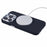 For iPhone 14 Pro Case Compatible with MagSafe Carbon Fiber Texture Water-Transfer PC Phone Cover - Black - 4