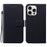 For iPhone 16 Pro Max Case Ultra-Thin PU Leather + TPU Phone Cover with Card Slot - Black - 1