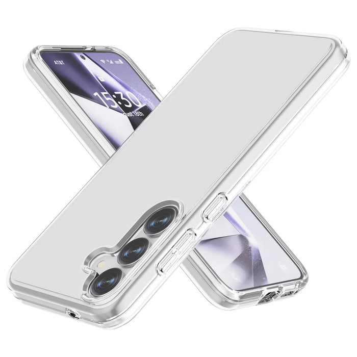 For Samsung Galaxy S25 Case PC + TPU Shockproof Clear Phone Cover - Transparent - 1