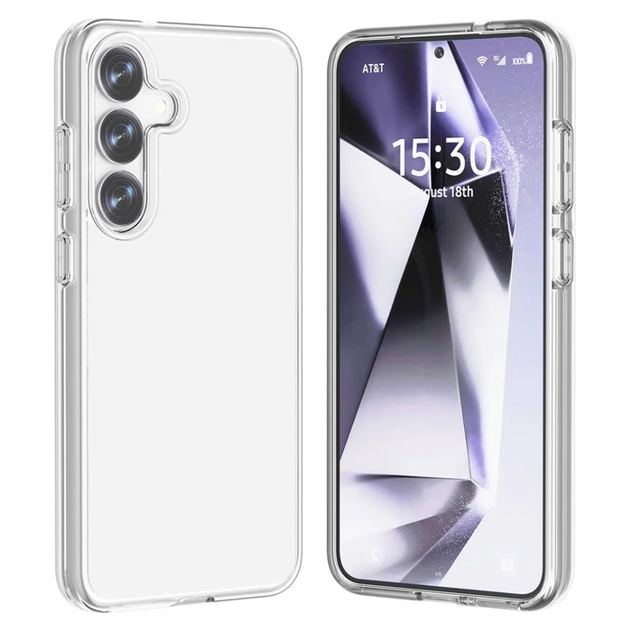 For Samsung Galaxy S25 Case PC + TPU Shockproof Clear Phone Cover - Transparent - 3