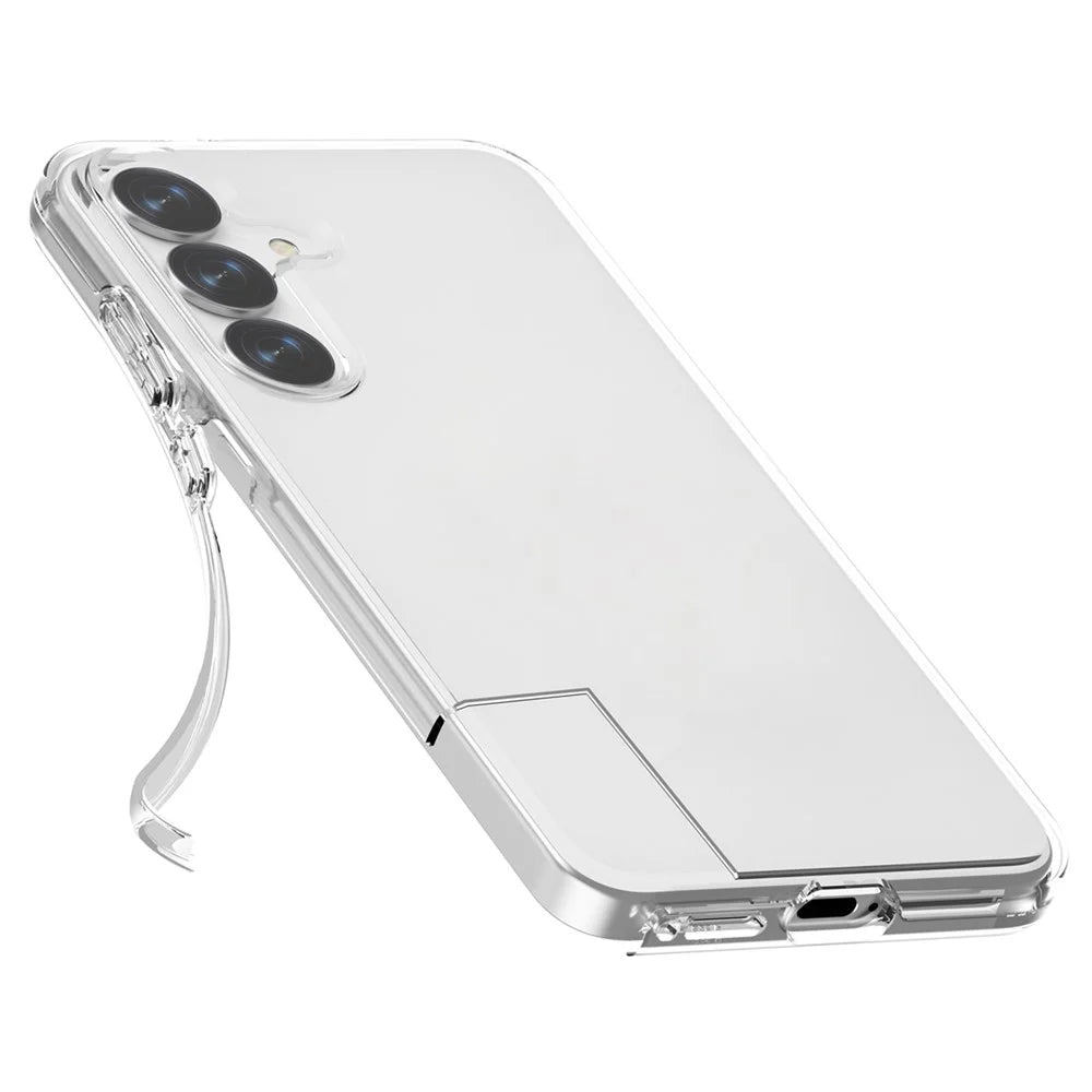 For Samsung Galaxy S25+ Case PC + TPU Shockproof Clear Phone Cover - Transparent - 2