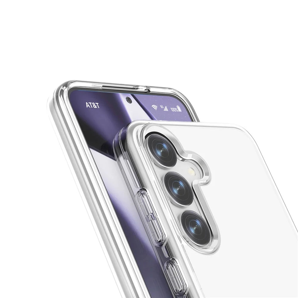 For Samsung Galaxy S25+ Case PC + TPU Shockproof Clear Phone Cover - Transparent - 6