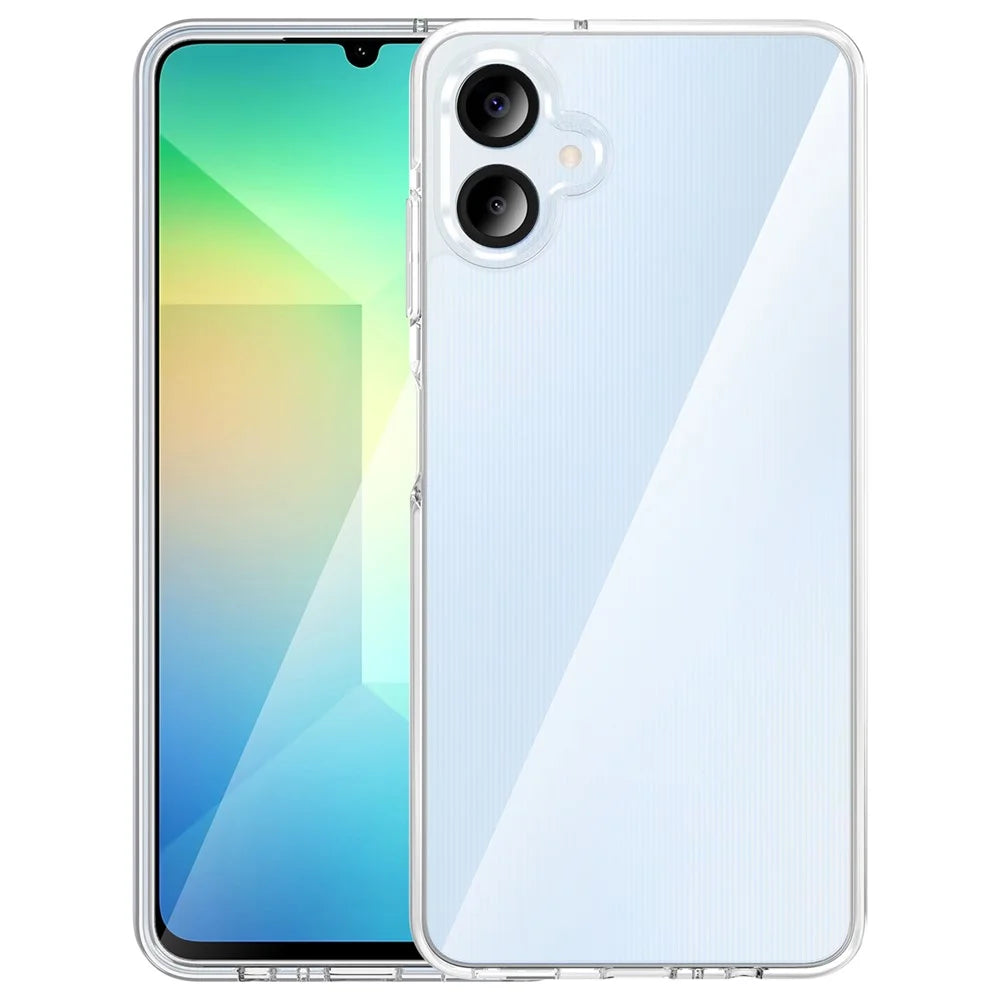 For Samsung Galaxy A06 4G Case PC + TPU Shockproof Clear Phone Cover - Transparent - 1