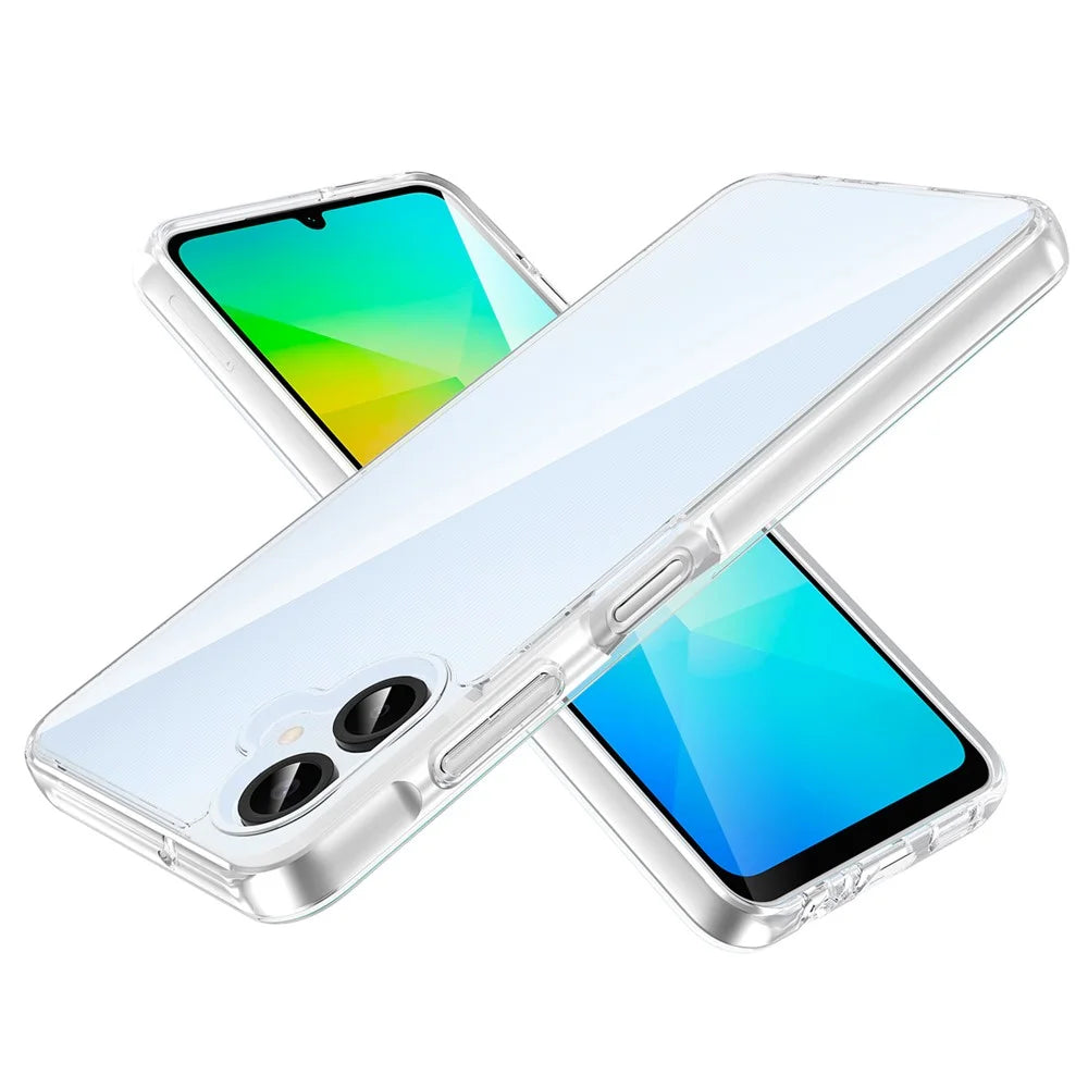 For Samsung Galaxy A06 4G Case PC + TPU Shockproof Clear Phone Cover - Transparent - 3