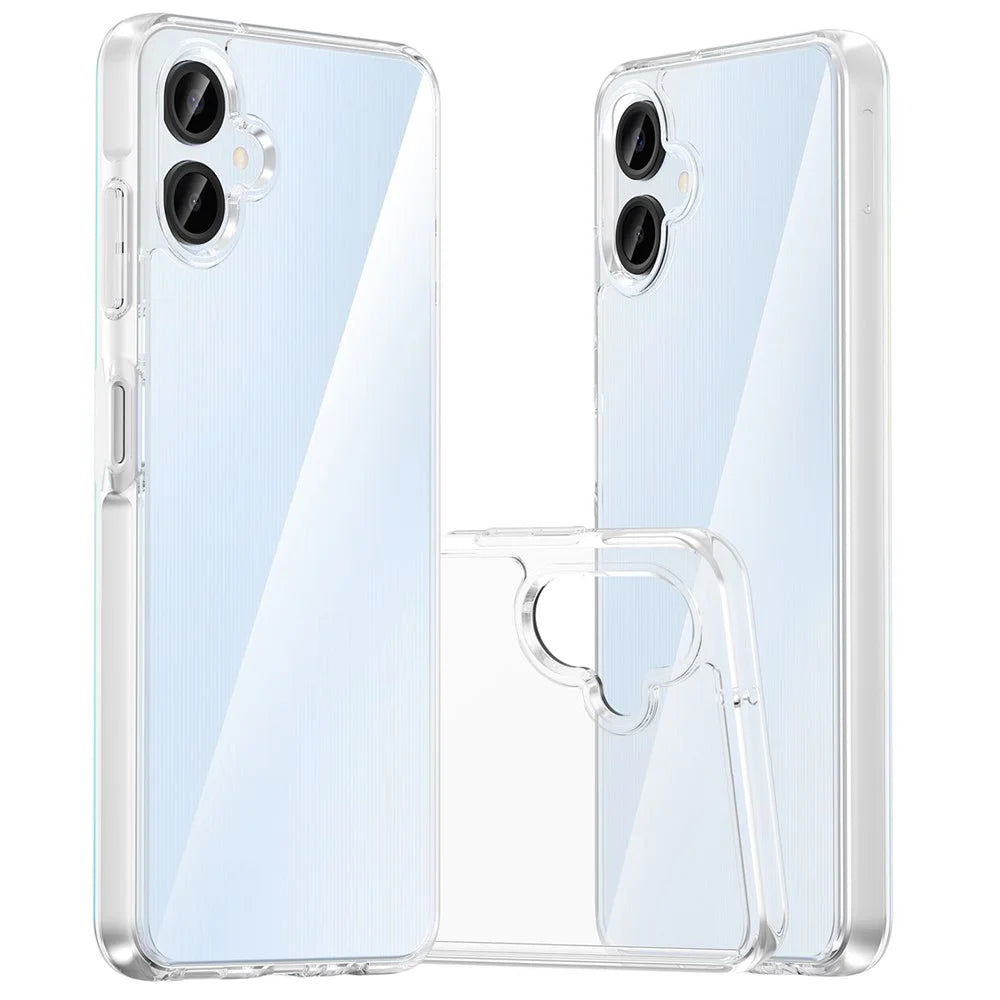 For Samsung Galaxy A06 4G Case PC + TPU Shockproof Clear Phone Cover - Transparent - 4