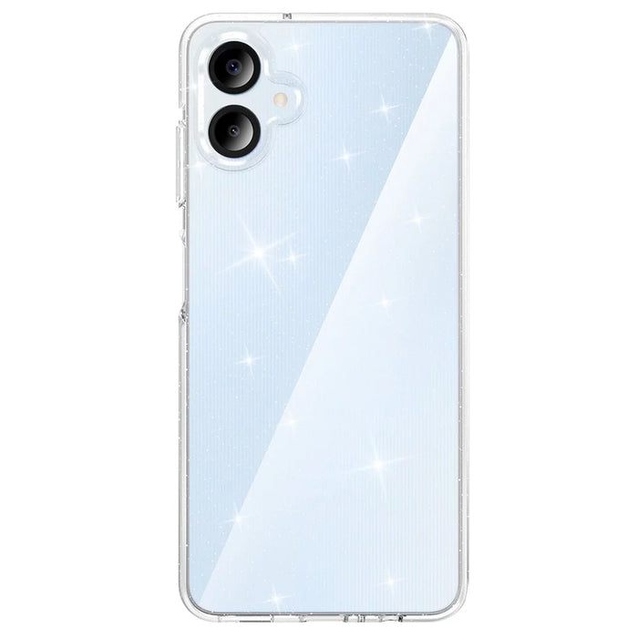 For Samsung Galaxy A06 4G Case PC + TPU Transparent Glitter Phone Cover - 5