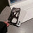 For iPhone 16 Pro Max Case Hollow Flame Design Electroplated TPU Phone Cover - Black - 2