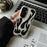 For Samsung Galaxy A54 5G Case Hollow Flame Design Matte TPU Phone Cover - Silver - 2