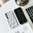 For Samsung Galaxy A54 5G Case Hollow Flame Design Matte TPU Phone Cover - Silver - 4