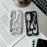 For Samsung Galaxy A54 5G Case Hollow Flame Design Matte TPU Phone Cover - Silver - 5