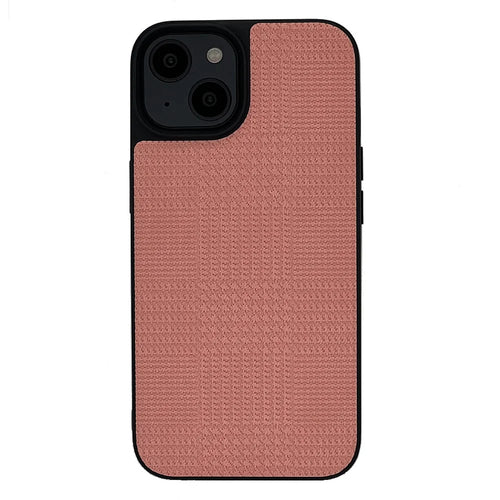 VILI TH Series Anti-Scratch Phone Case for iPhone 14 Plus Shockproof Case Protective PU Leather Coated TPU Phone Cover - Pink - 1