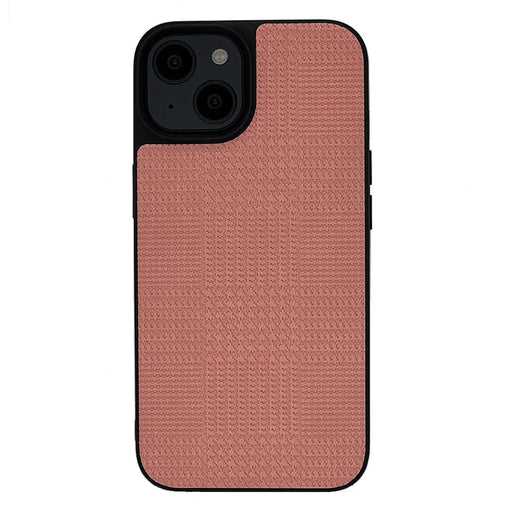 VILI TH Series Anti-Scratch Phone Case for iPhone 14 Plus Shockproof Case Protective PU Leather Coated TPU Phone Cover - Pink - 1