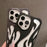 For iPhone 16 Pro Max Case Hollow Flame Design Matte TPU Phone Cover - Black - 3