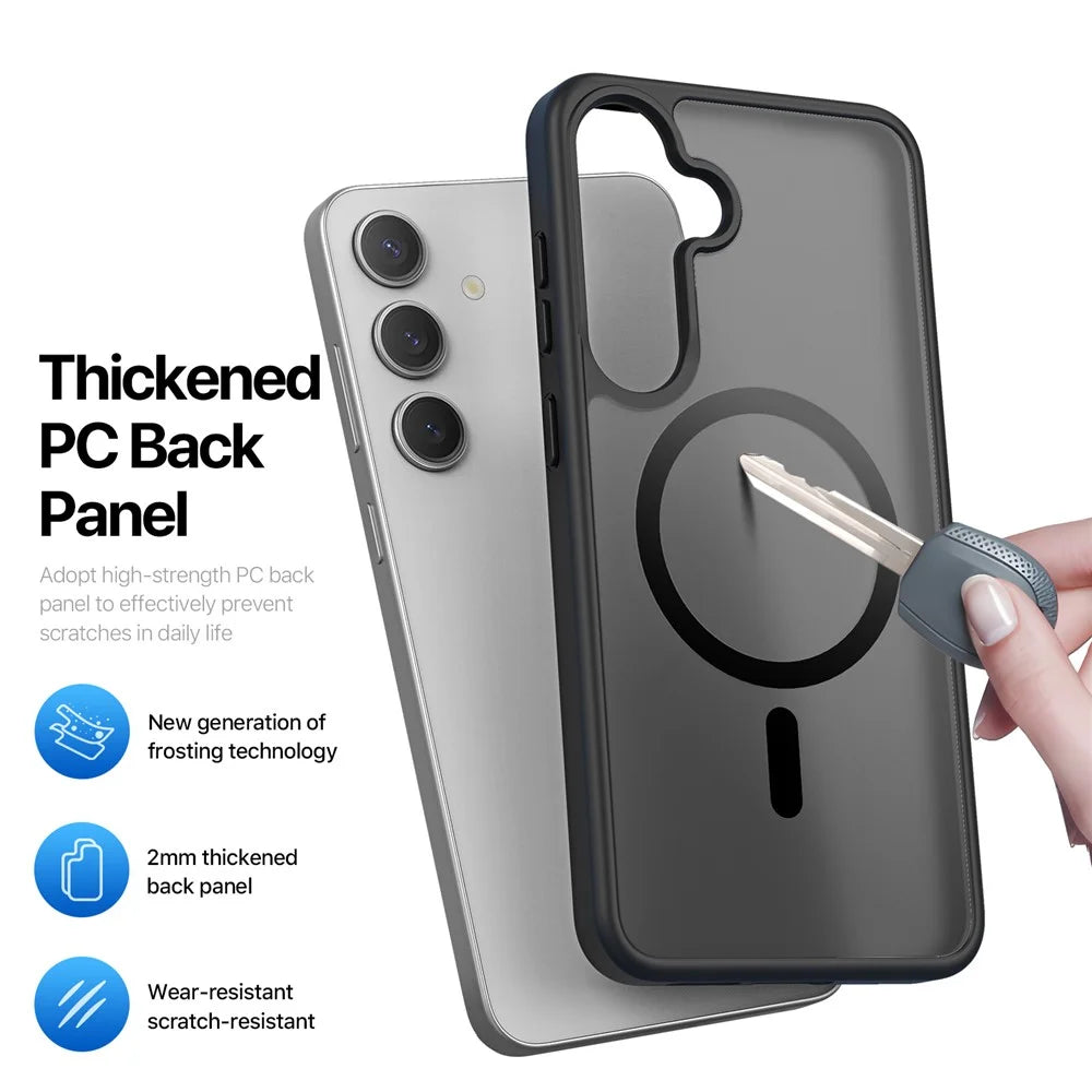 DUX DUCIS For Samsung Galaxy S25 Case  Yind Series PC+TPU Phone Cover Magnetic Case - Black - 7