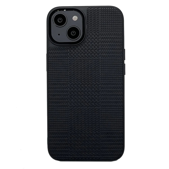 VILI TH Series Shockproof Case for iPhone 14 Anti-Drop Phone Case PU Leather Coated TPU Protective Phone Cover - Black - 1