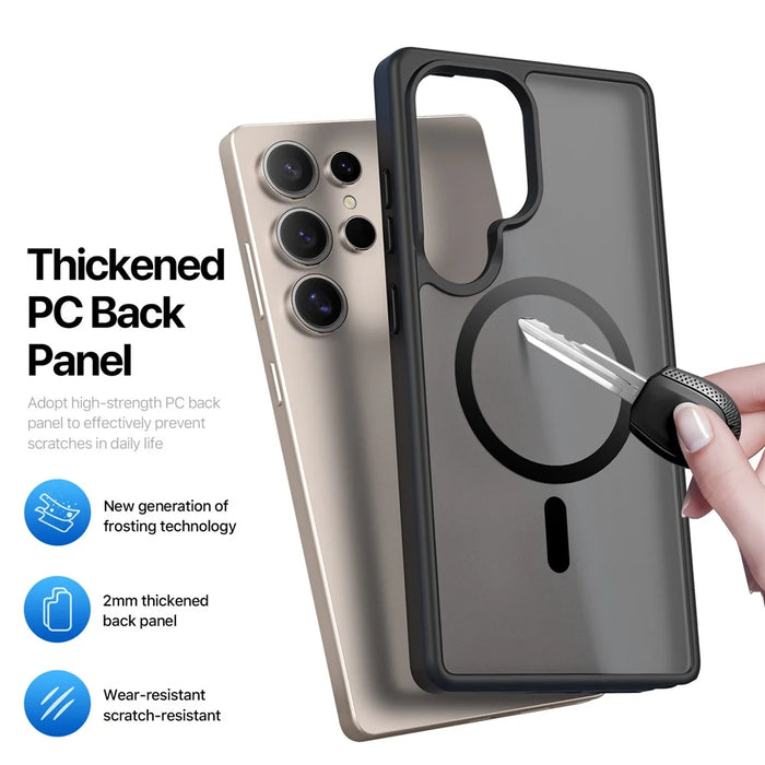 DUX DUCIS For Samsung Galaxy S25 Ultra Case  Yind Series PC+TPU Phone Cover Magnetic Case - Black - 7