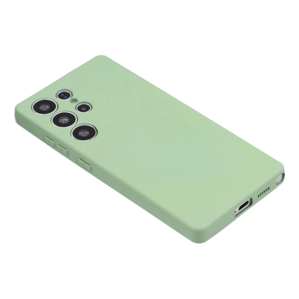 For Samsung Galaxy S25 Ultra Case Arc Edge 2.0mm TPU Protective Phone Cover - Green - 4