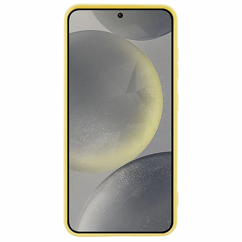 For Samsung Galaxy S25 Case Arc Edge 2.0mm TPU Protective Phone Cover - Yellow - 2